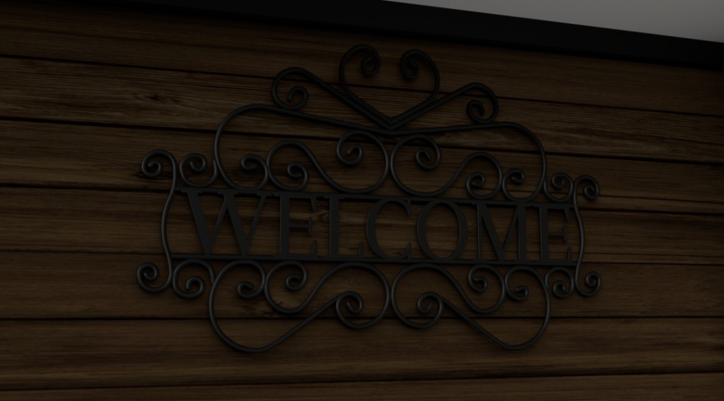 Iron Welcome Sign preview image 1